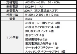 電気系保全実習盤 仕様